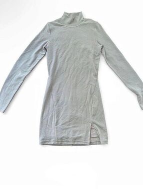 Oak + Fort Gray Mock Neck Tunic NYE dress